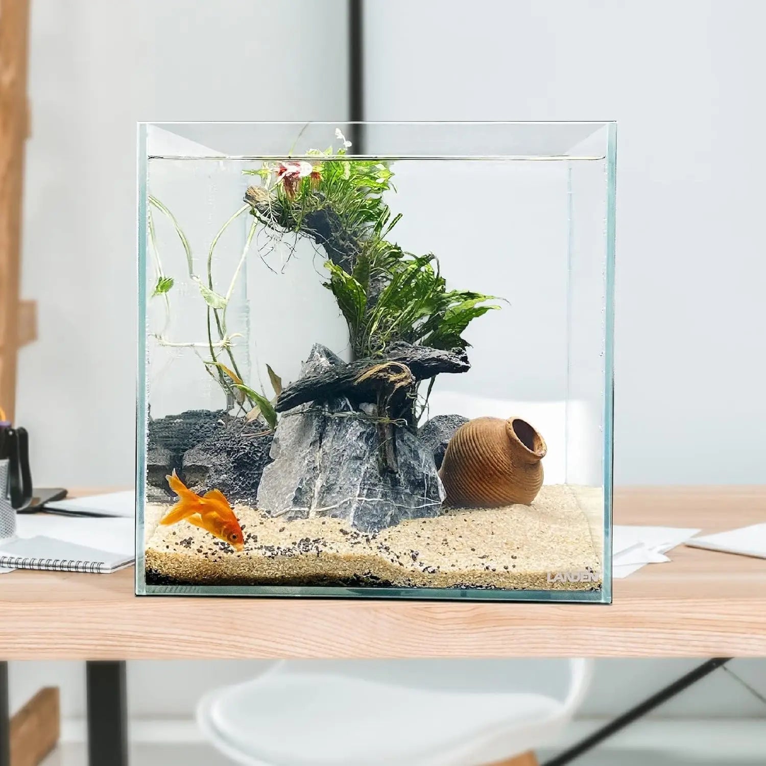 Rimless Aquarium Tank, 6.6 Gal.