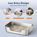 Low Entry Cat Litter Box