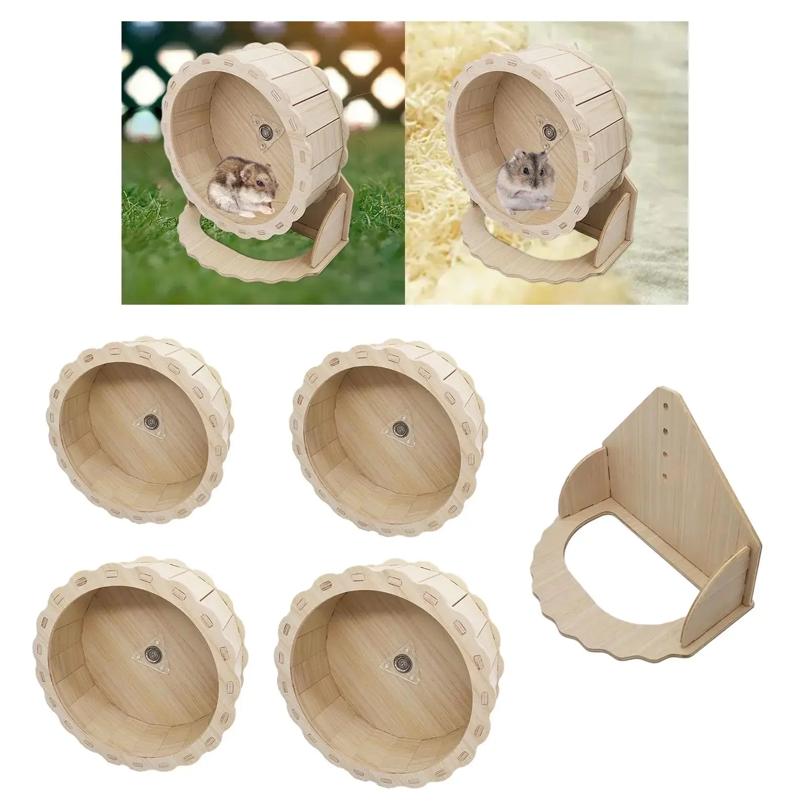Hamster Wooden Running Wheel