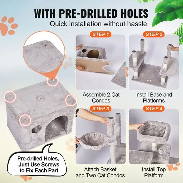 Cat Tree 68.5' Cat Tower