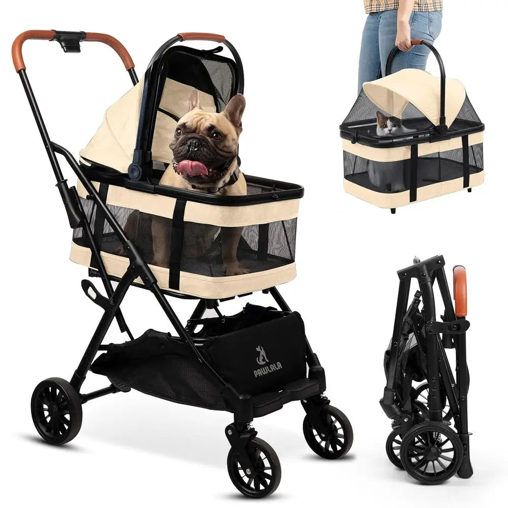 Pet Stroller/Detachable Carrier