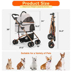Pet Stroller for S Dogs/Cats