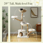 Solid Wood Cat Tree