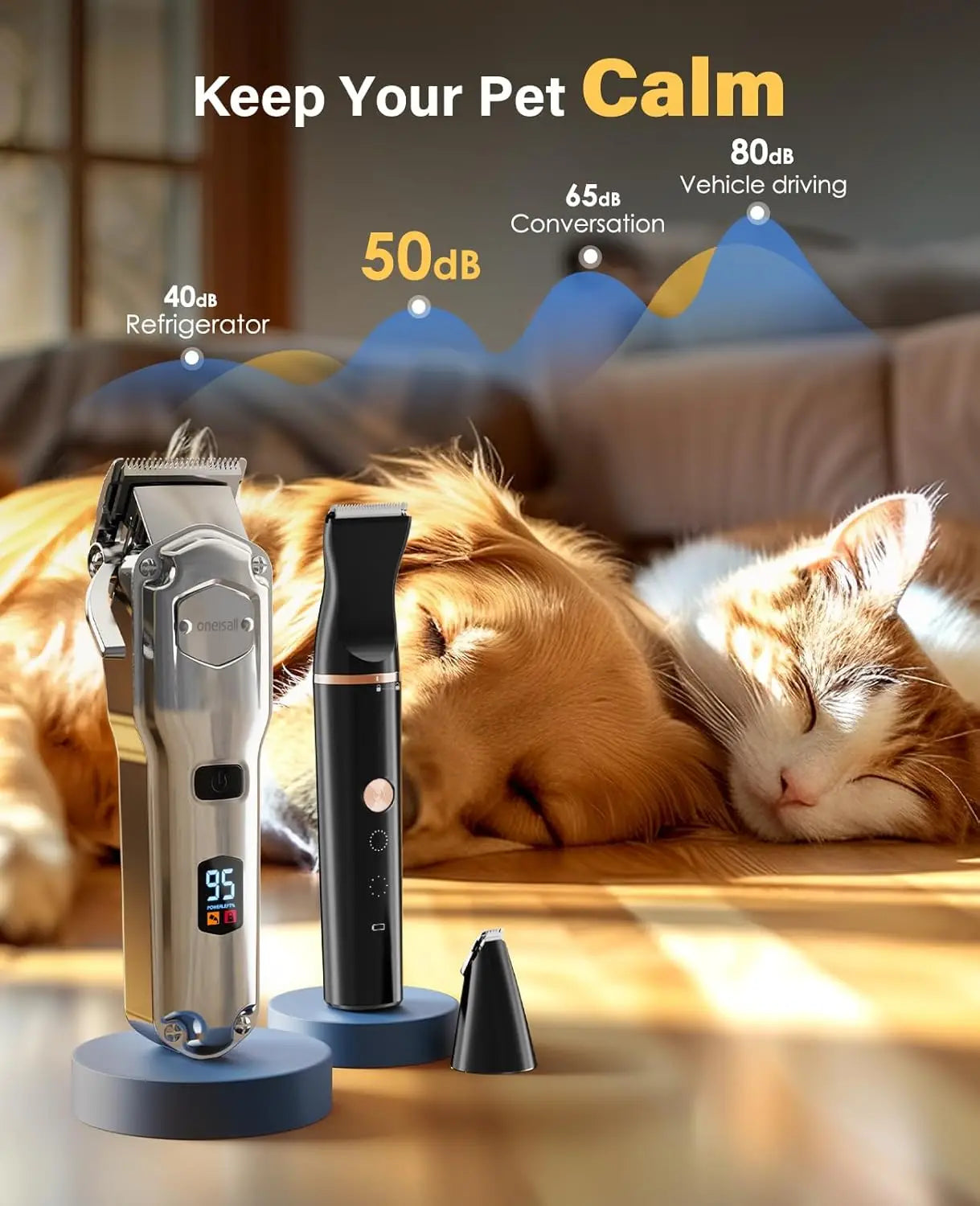 Low Noise Cordless Dog Clippers