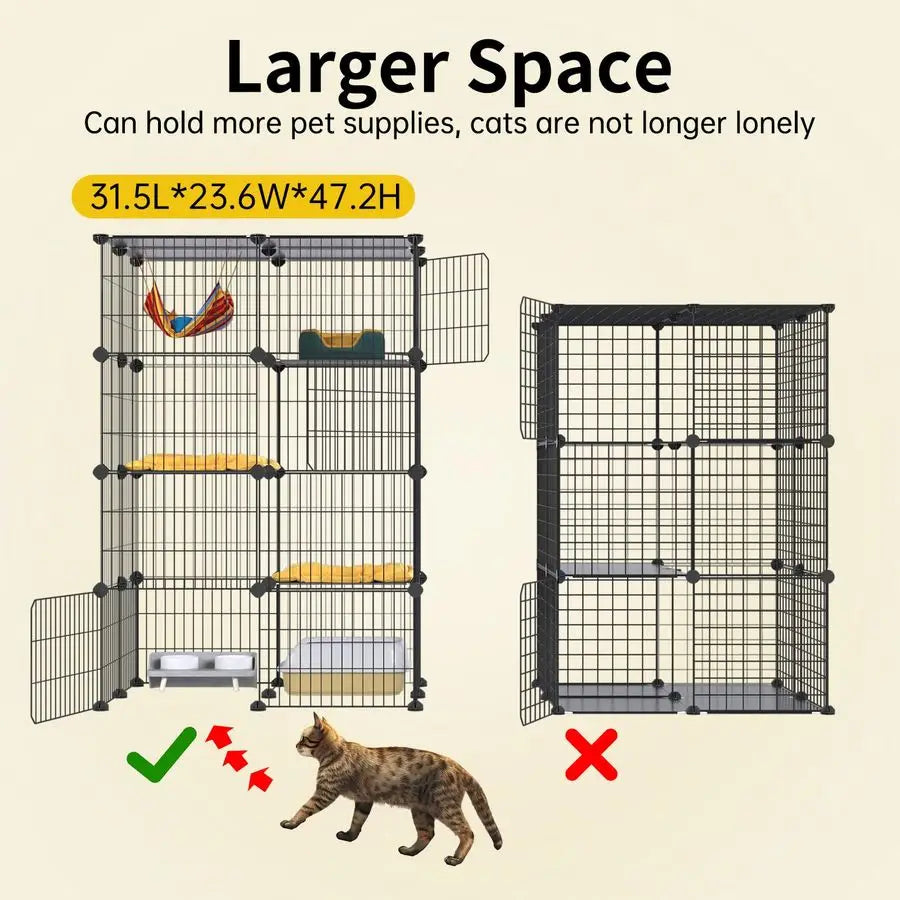 Large Cat Cages 47.2 In Enclosures
