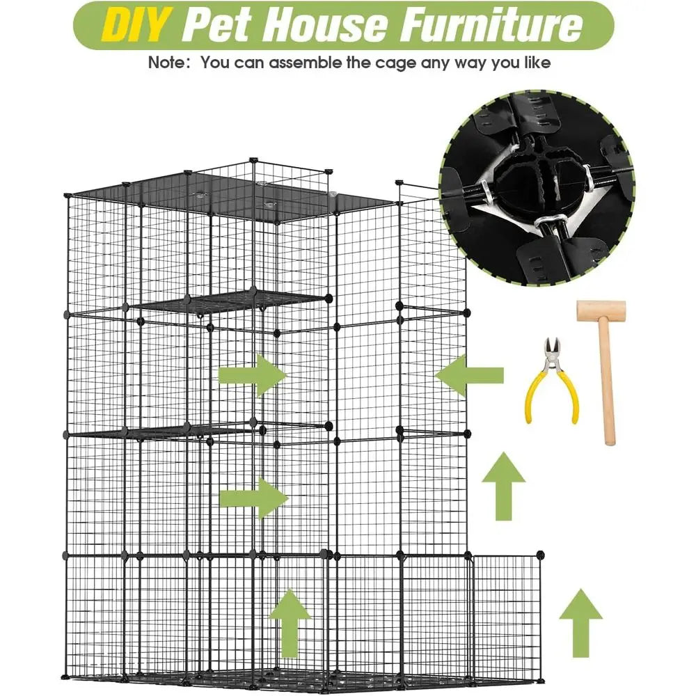 4 Tier Large Cat Enclosure