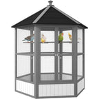 Large Hexagonal Outdoor Aviary