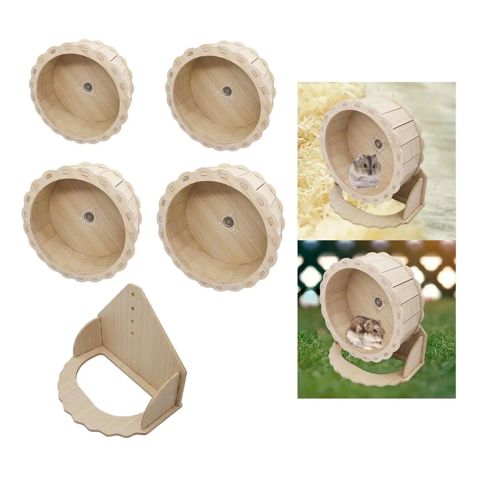 Hamster Wooden Running Wheel
