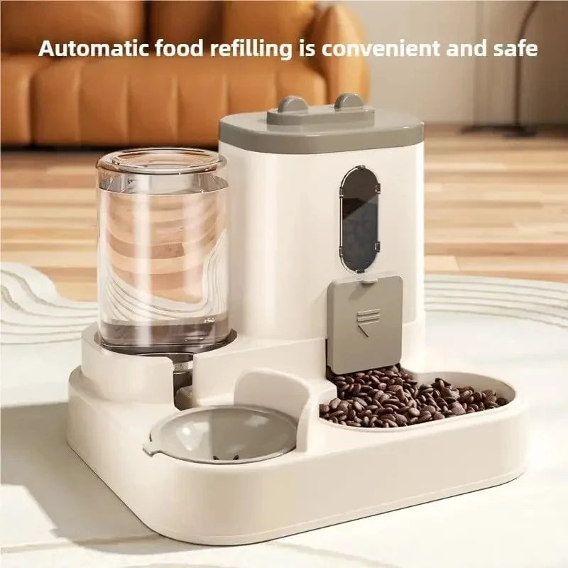 Dog/Cat Automatic Feeder/Waterer Set