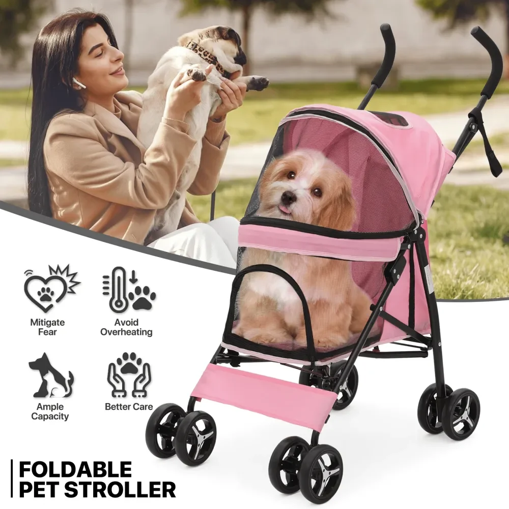 Dog Stroller, Easy Fold Jogger