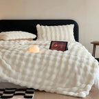 1pc Faux Rabbit Fleece Blanket