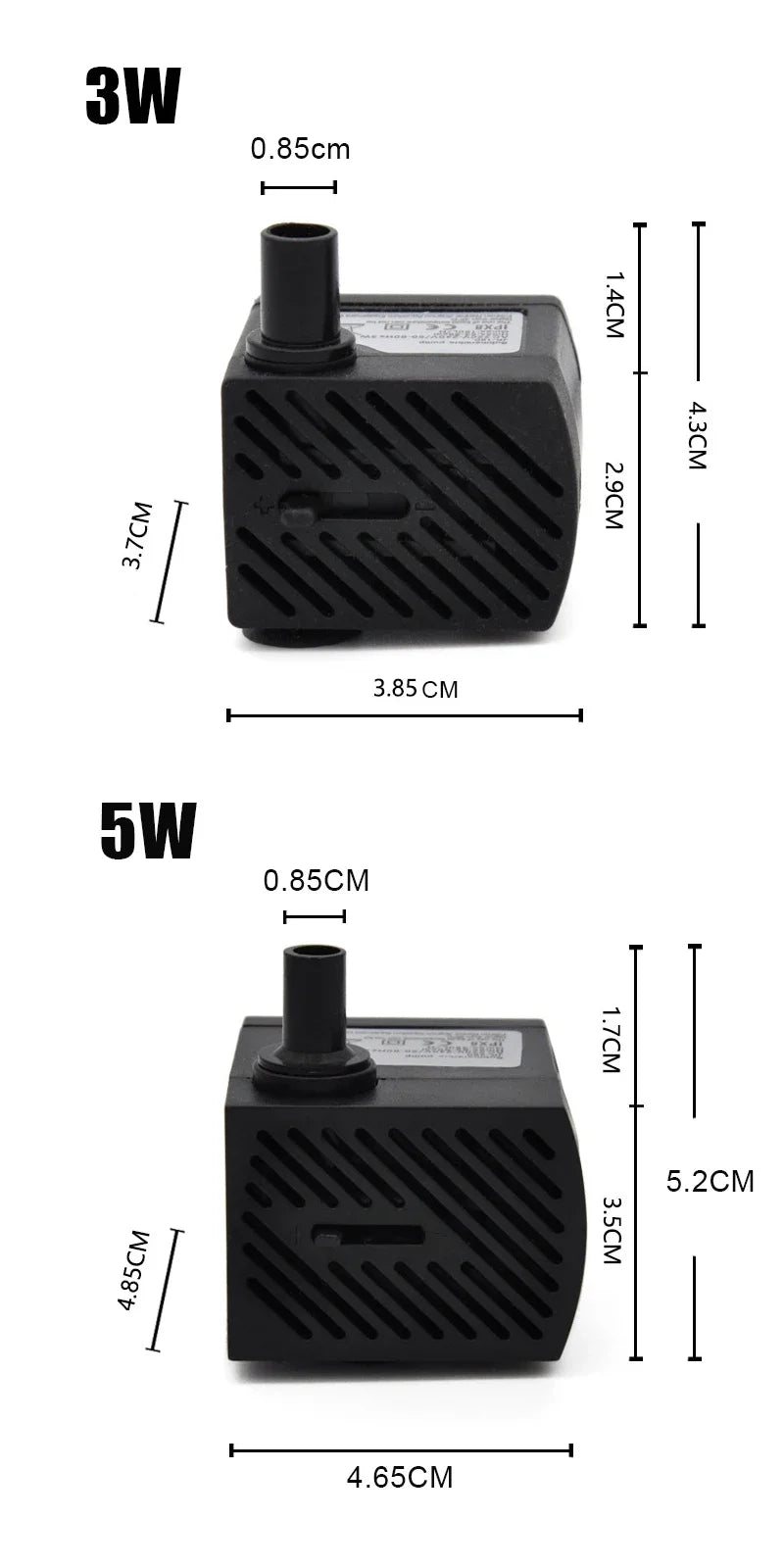 3W 5W LED Light Fountain Pump