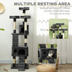 68-inch Multi-Level Cat Tower