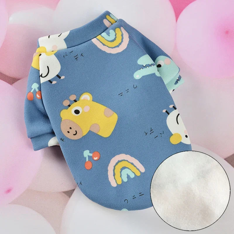Cute Print Cat Clothes Suit