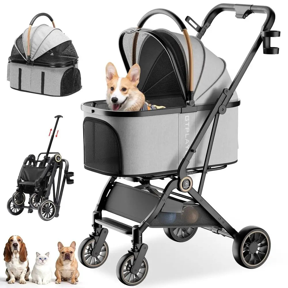 Stroller for Dogs & Cats, 3-in-1