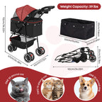 Stroller For S/M Cats/Dogs