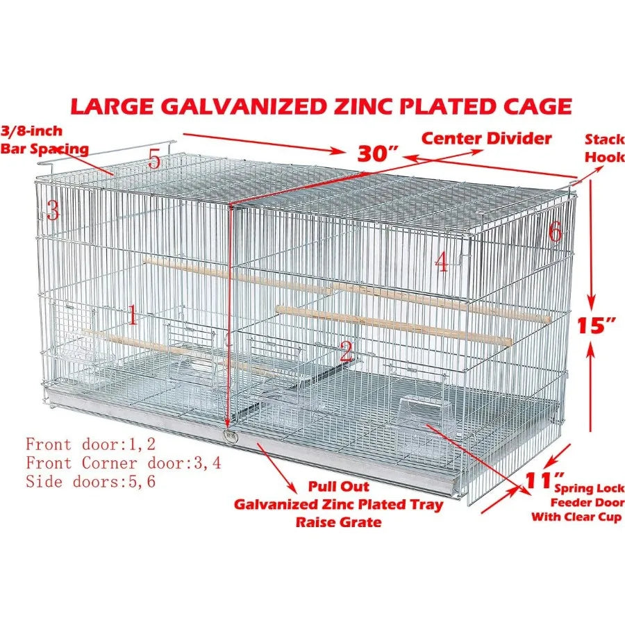 Lock Breeder Bird Flight Cage