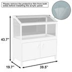 Hamster Cage with Storage Cabinet