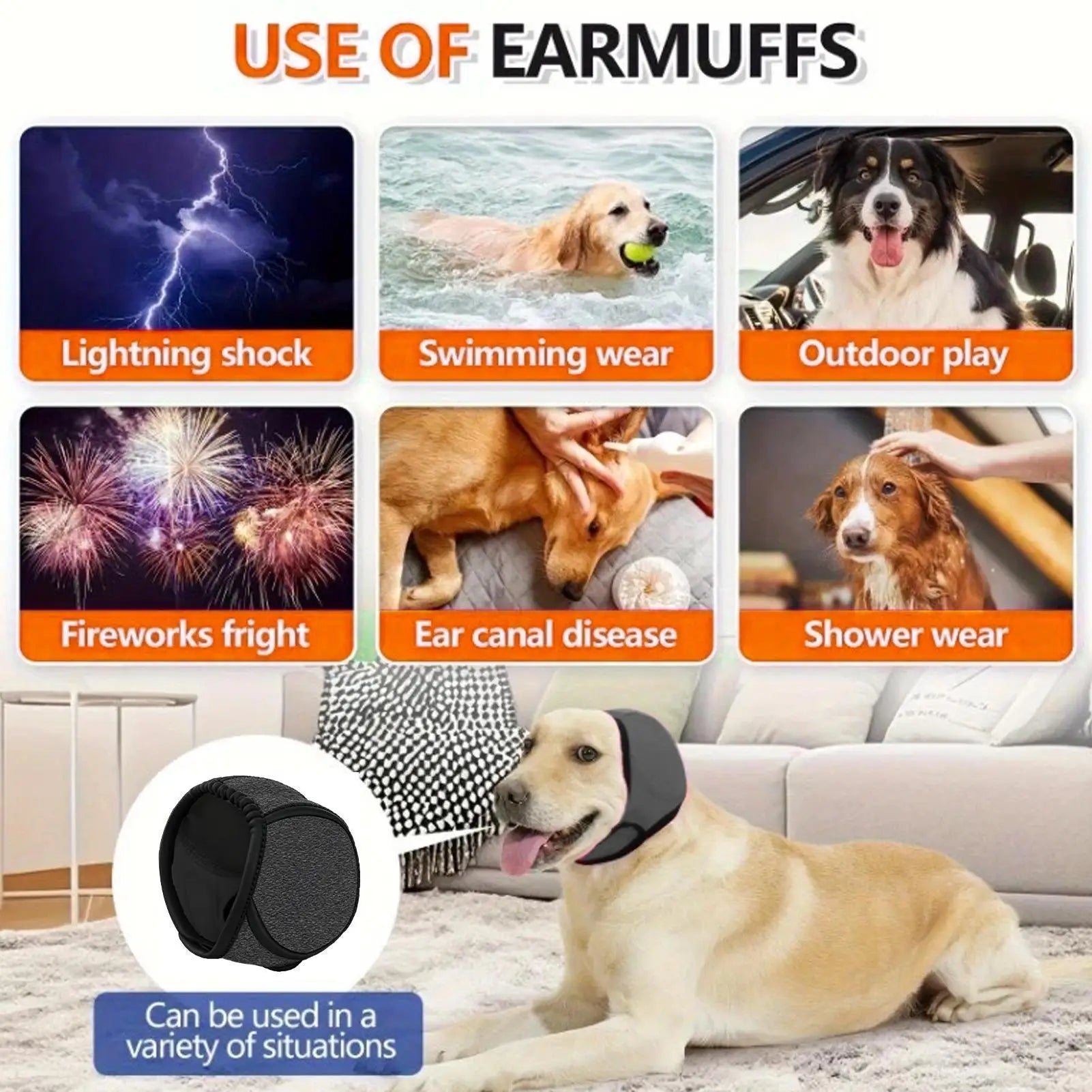 Dog Noise Cancelling Ear Muffs
