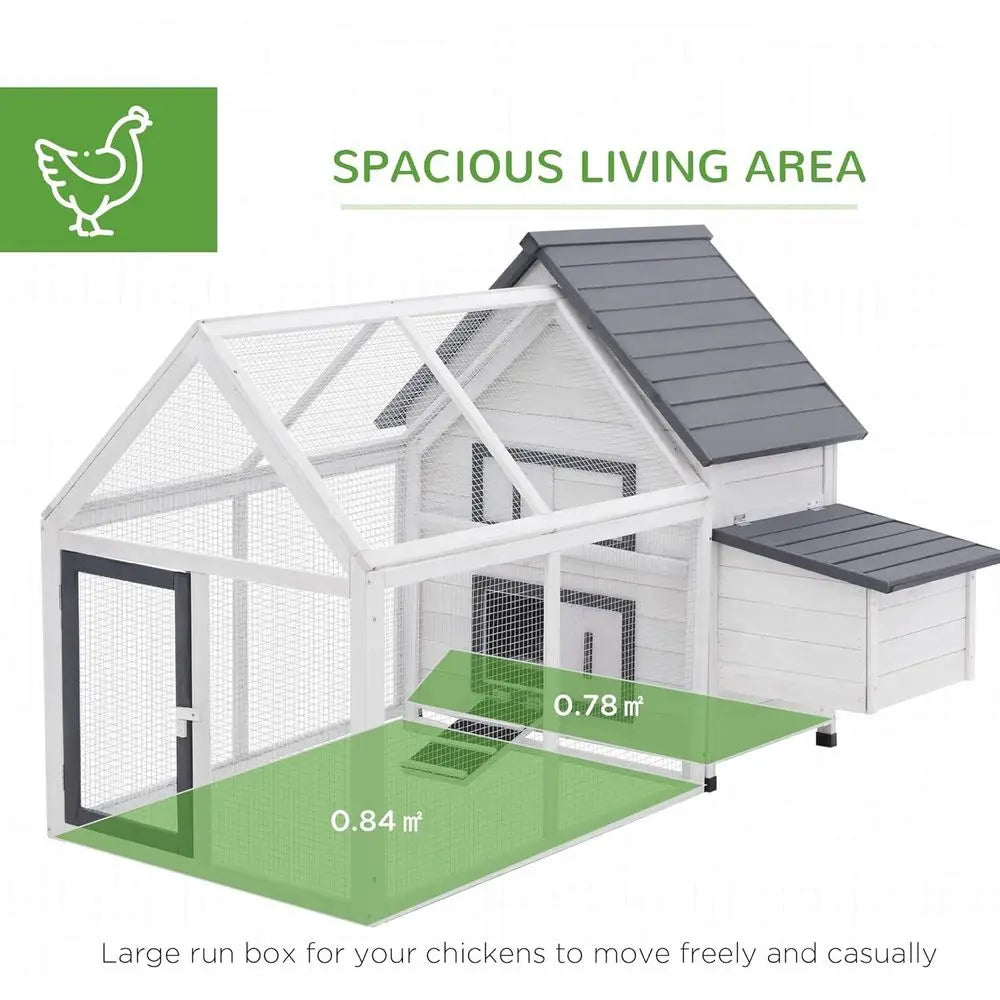 Chicken Coop with Detachable Run