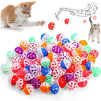 6/100Pcs Cat Toy Jingle Balls