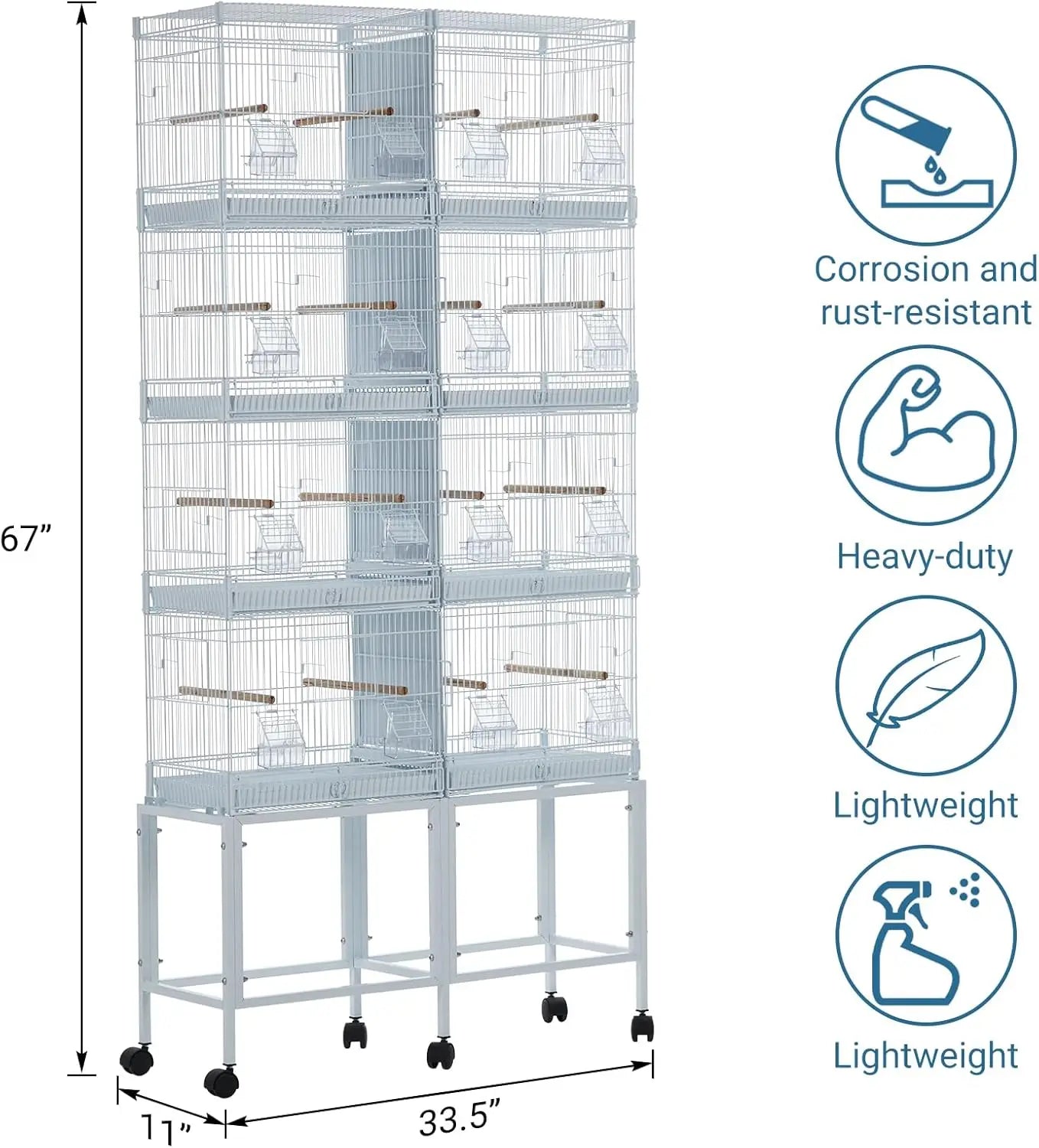 Metal Bird Cage/Removable tray