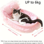 Lace-Trimmed Pet Princess Bed