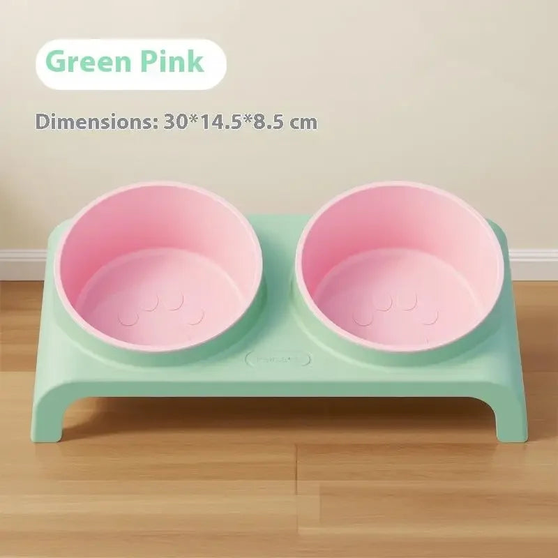 Food Feeders Pet Cat/Dog Double Bowls