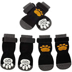 4pcs  Anti-Slip Dog Socks