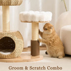 Luxury Solid Wood Cat Tower