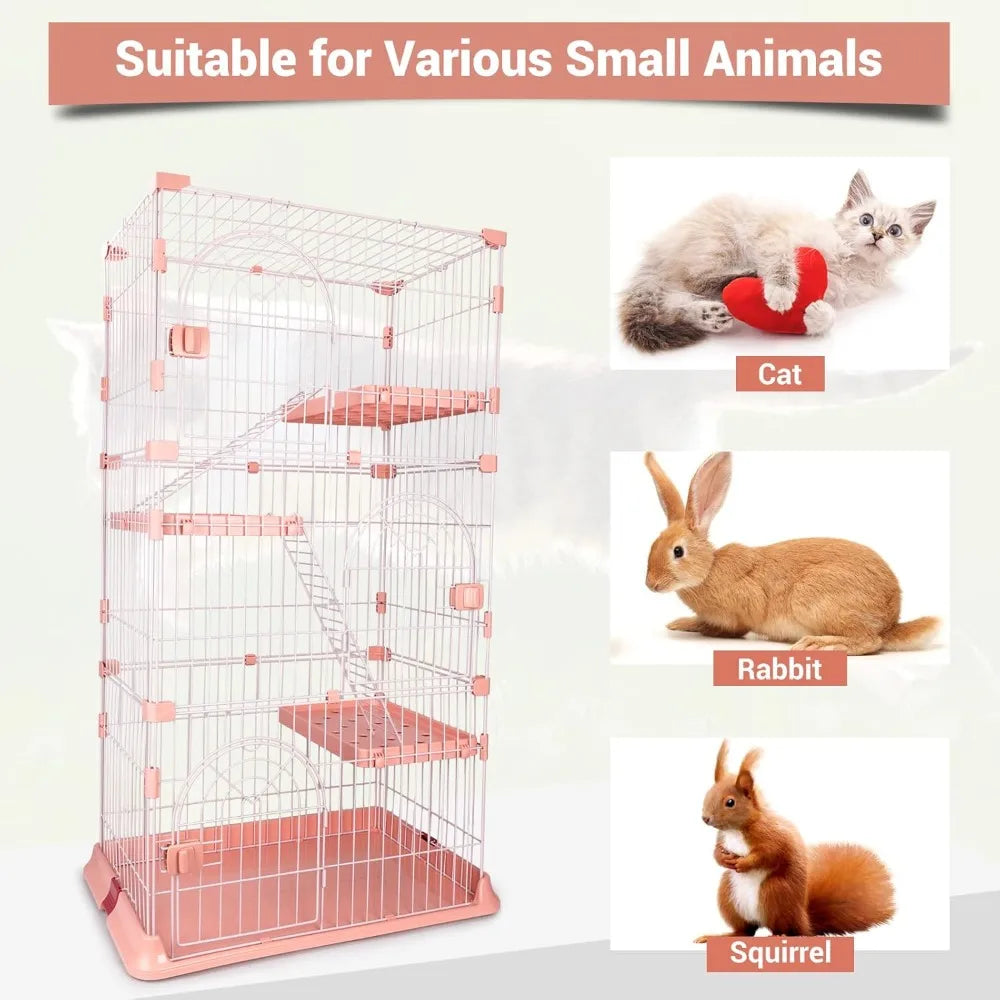 4-Tier Wire Cat Enclosure