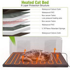Heated cat house for outside