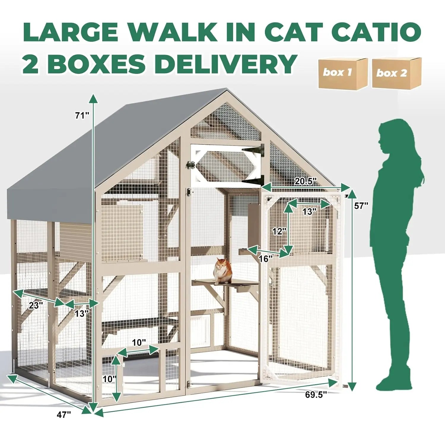71" Cat Enclosure