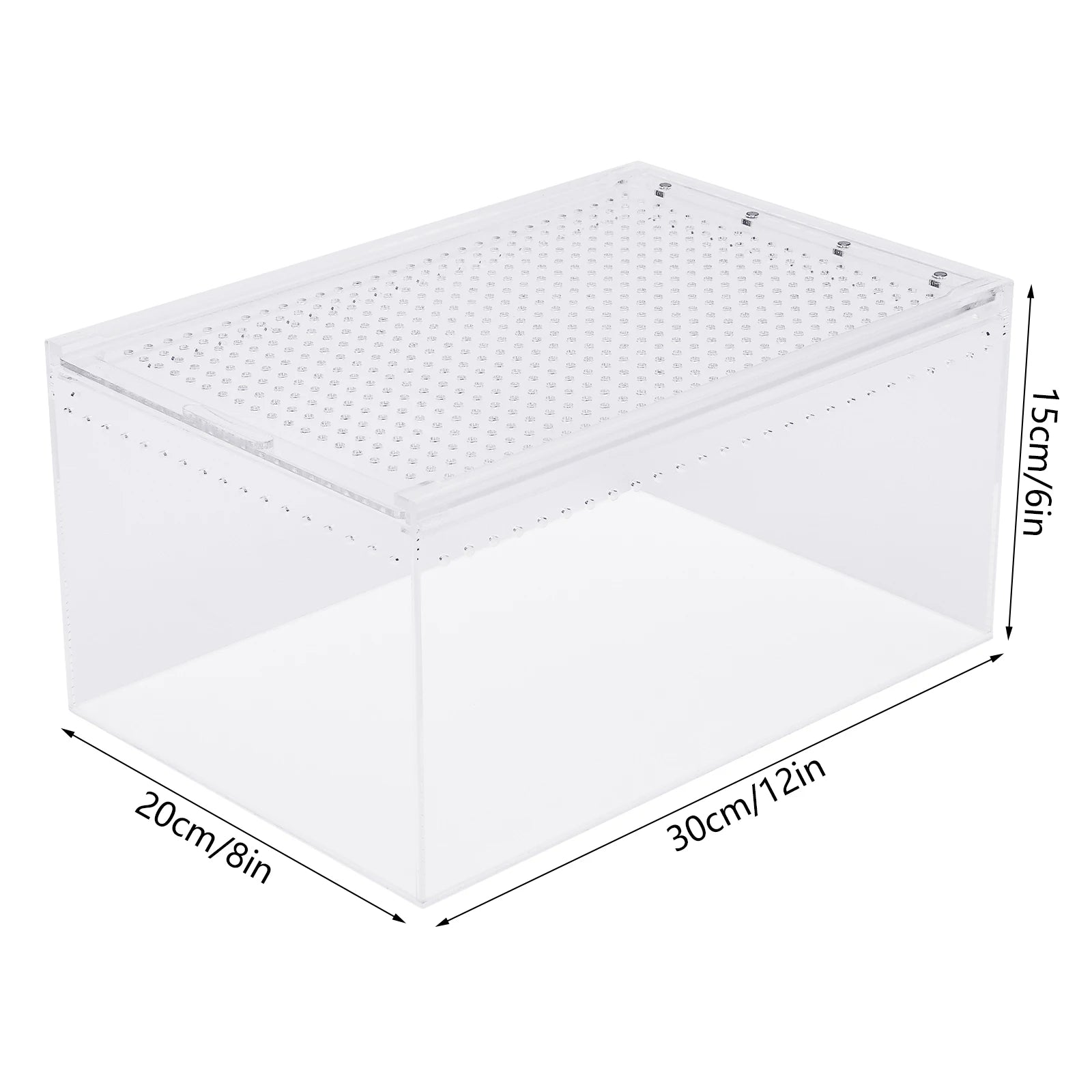 Clear Reptile Terrarium, Stackable