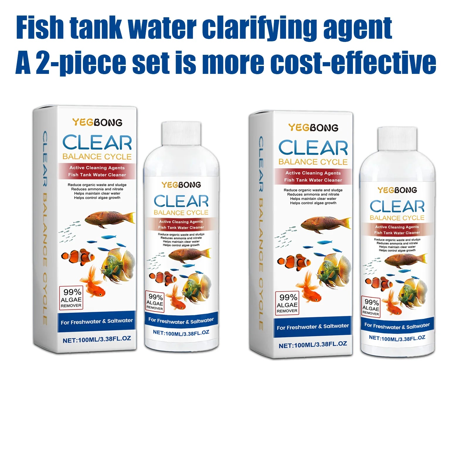 100ml Fish Tank Water Clarifier Safe