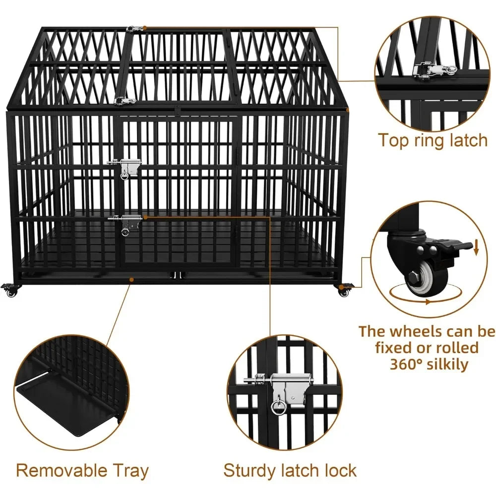 54" Indestructible Dog Crate