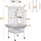 Wrought Iron Play-top Cage, 61"
