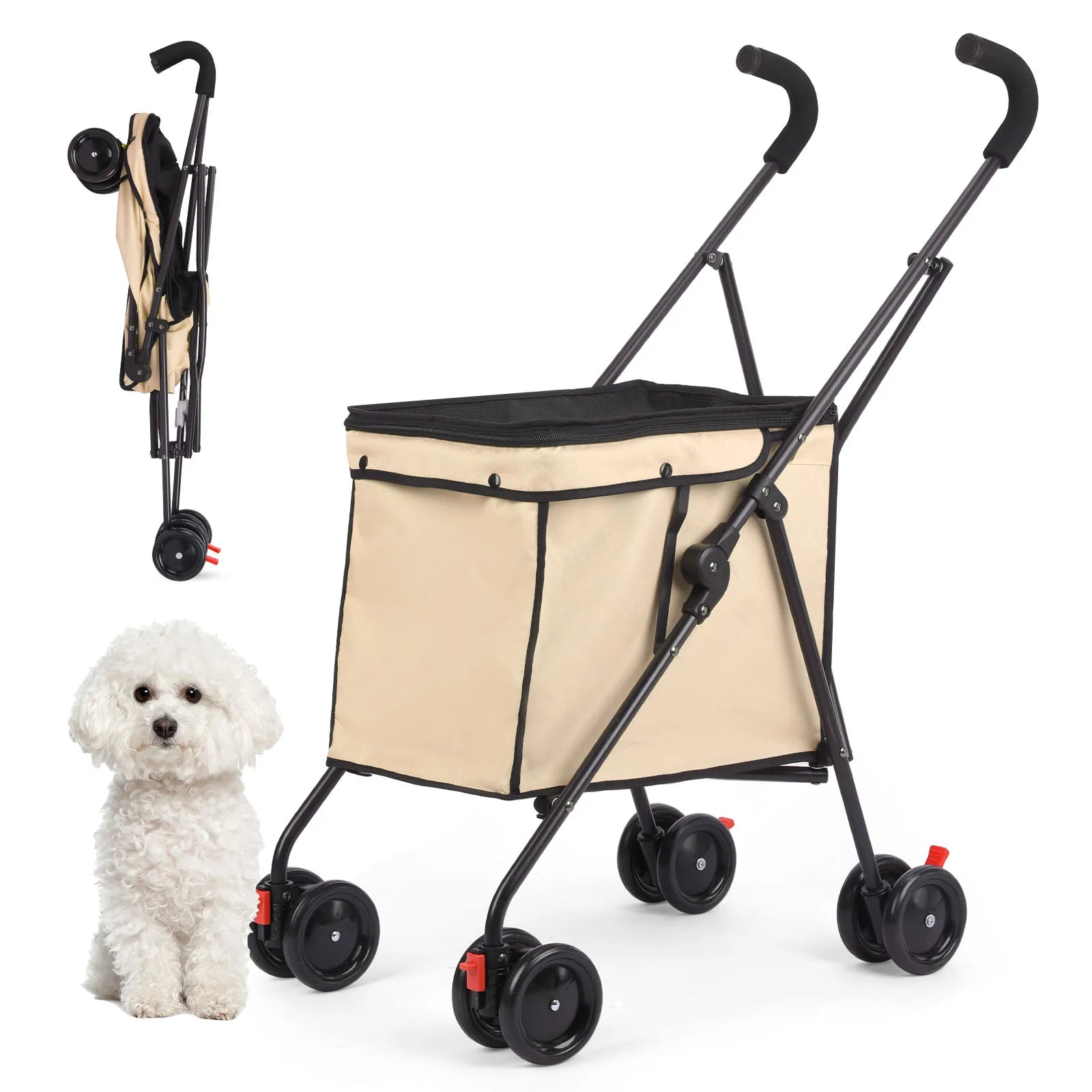 Shopping Trolley Wheels Dog Stroller