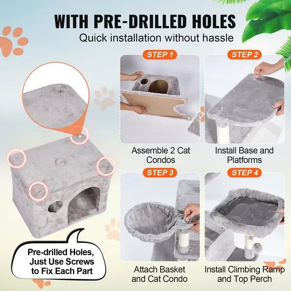 Cat Tree 68.5' Cat Tower