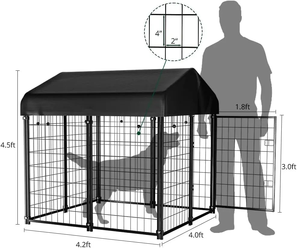 Dog Kennel Waterproof Roof