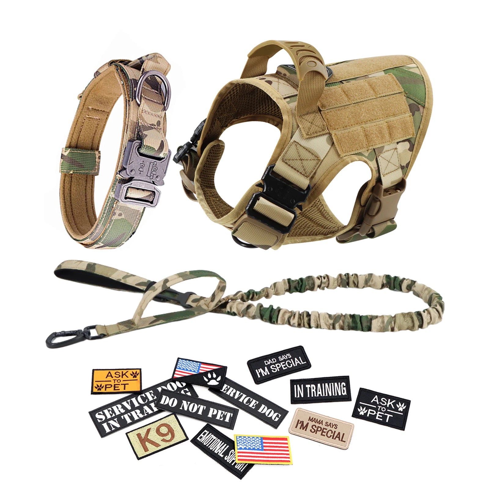 Dog Harness Leash Collar Patches