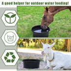 4 Pcs Rubber Feeder Pan