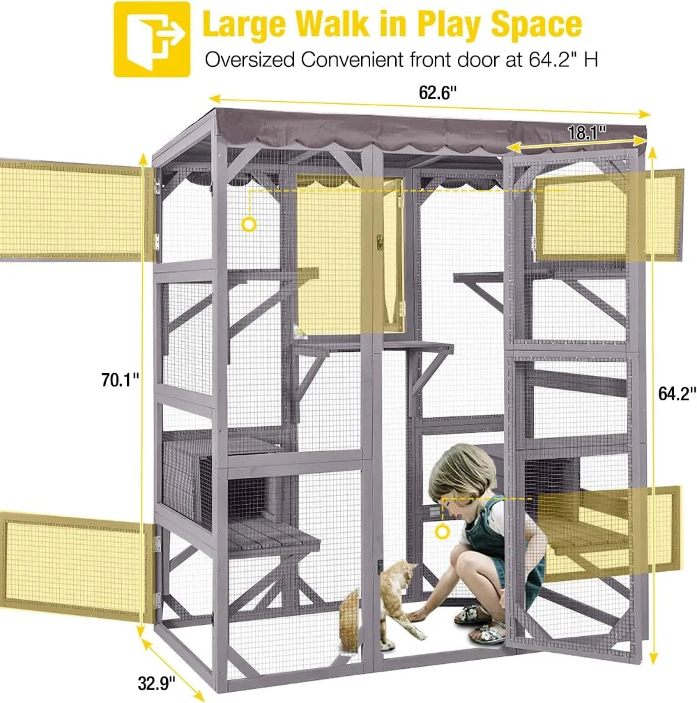 Cat Enclosure 70"