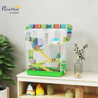 Small Animal Cage with Tubes and Tunnels