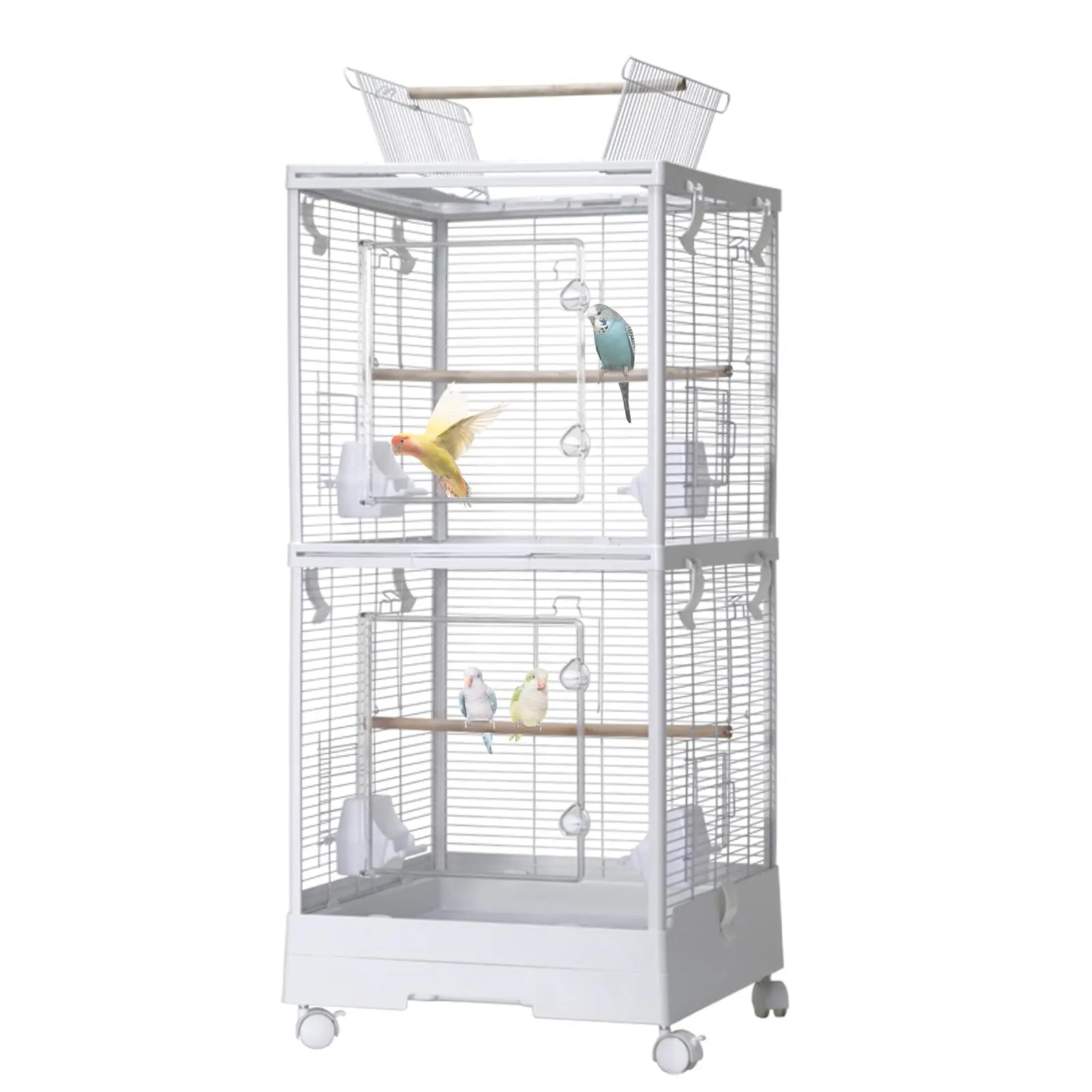 Small Bird Cage with Wheels
