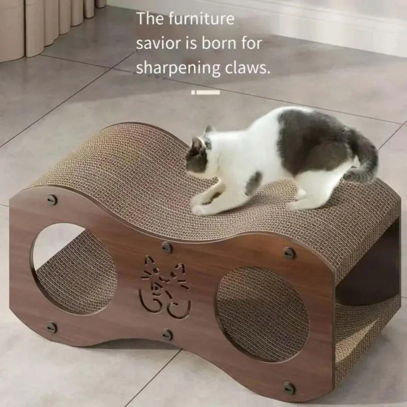 Walnut Cat Scratching Post