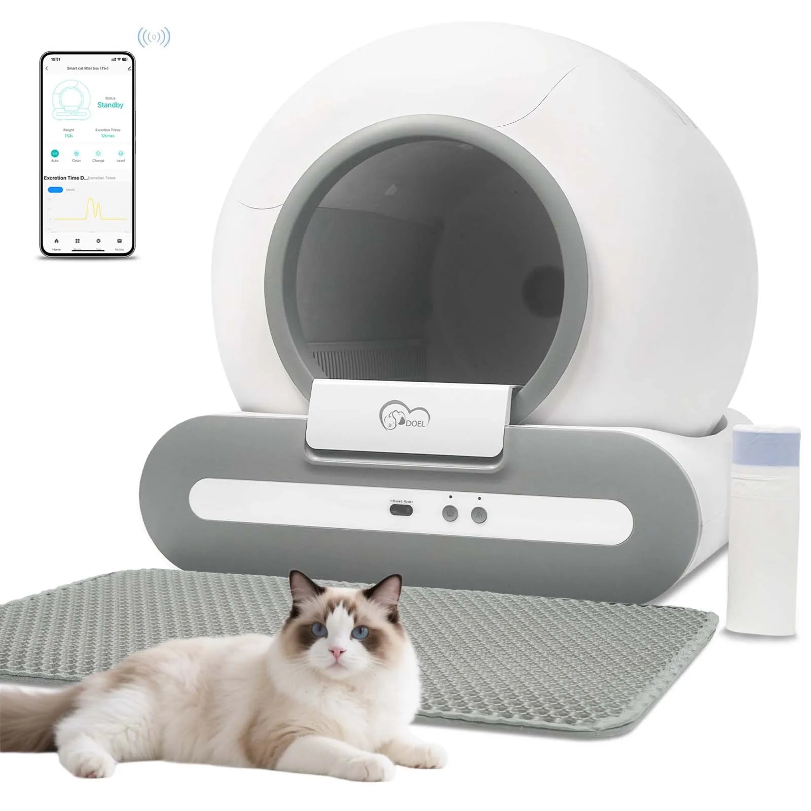 Self-Cleaning Cat Litter Box