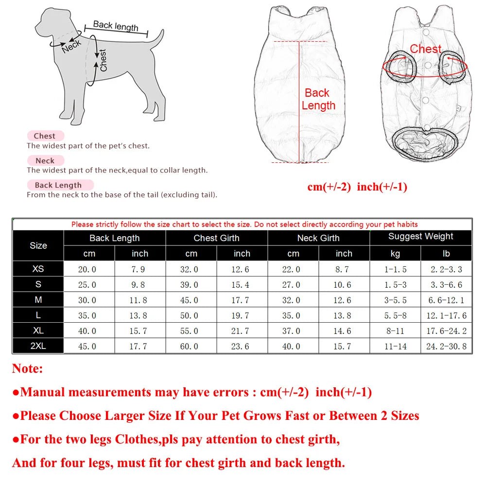 Dog Jacket Reversible