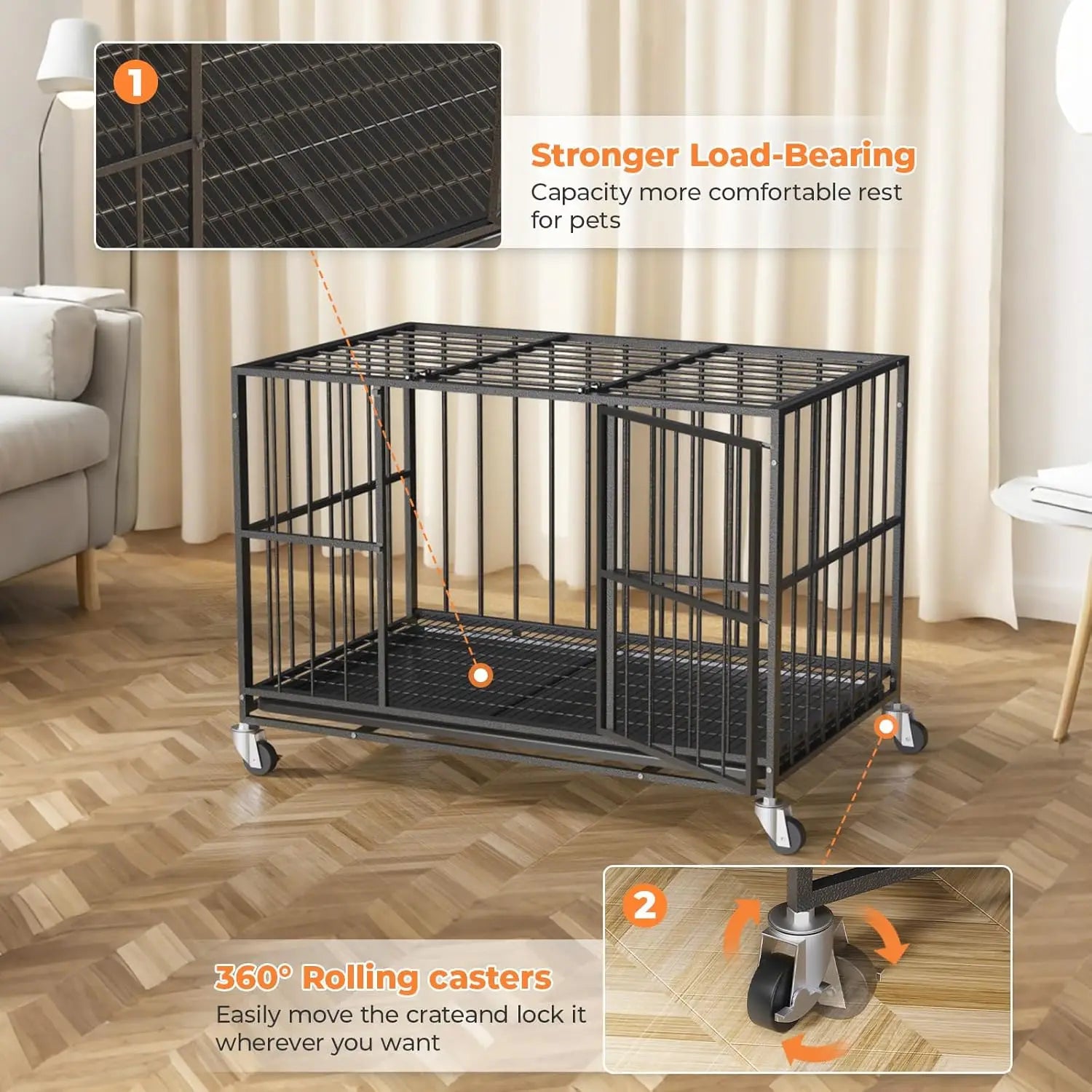 48 Inch Heavy Duty Dog Crate