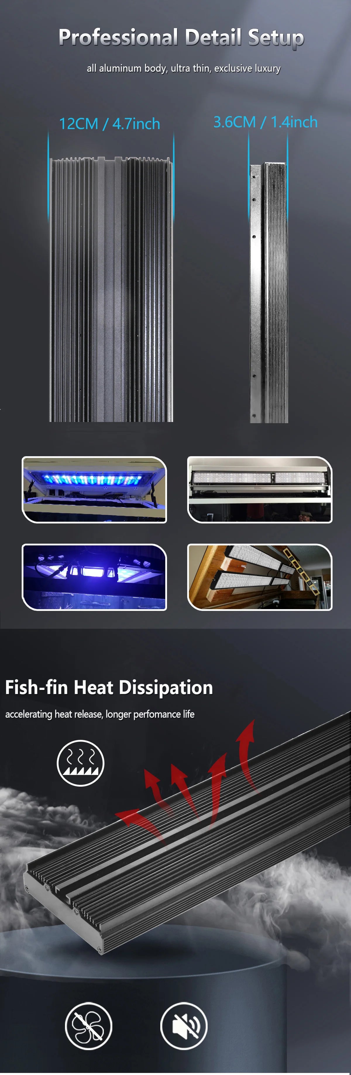 Hertz H75 WiFi Dimmable LED Aquarium Light